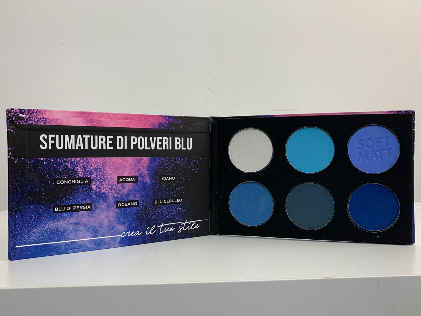 Palette Artista - Sfumature di polveri blu