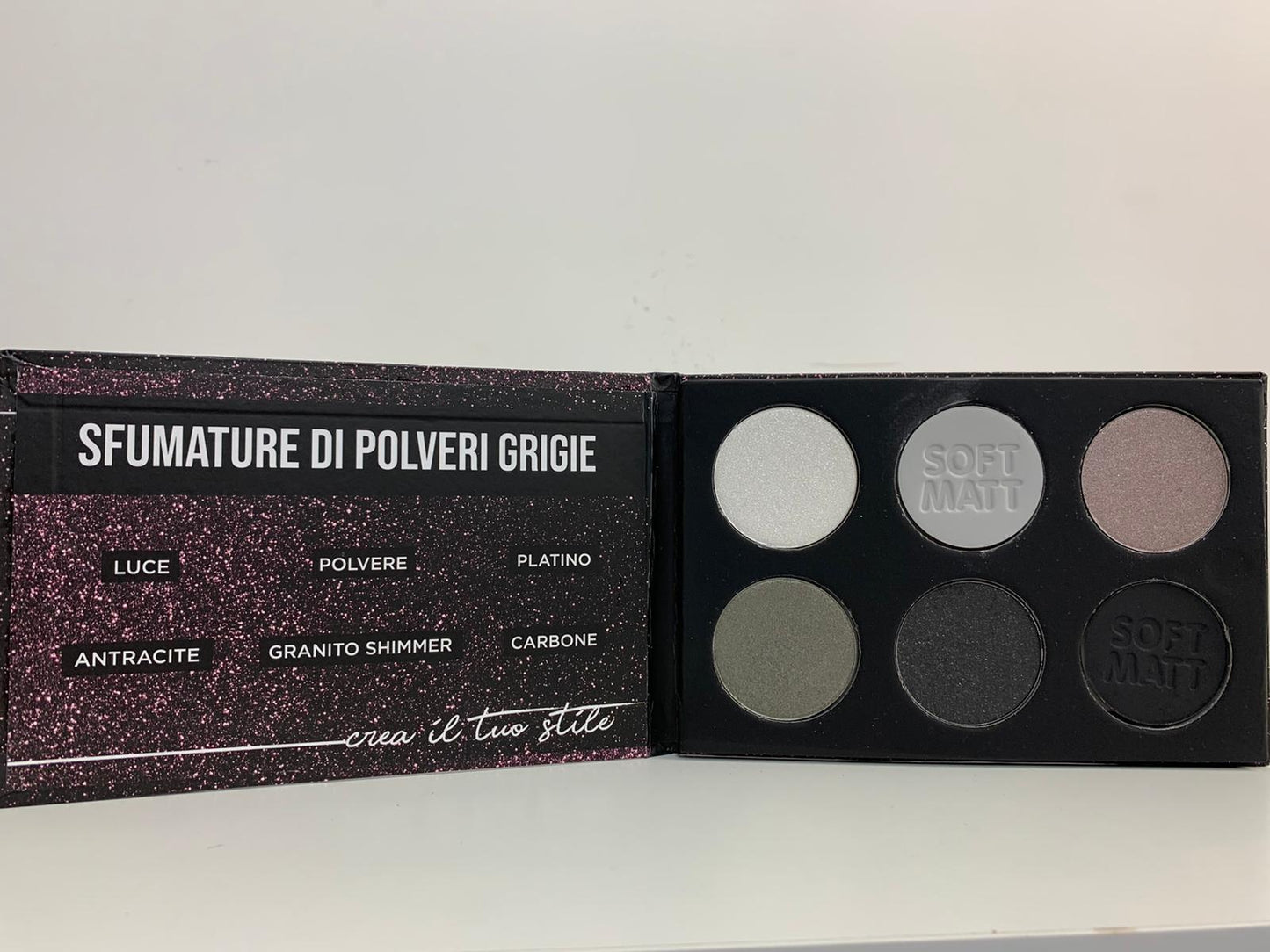 Palette Artista - Sfumature di polveri grigie