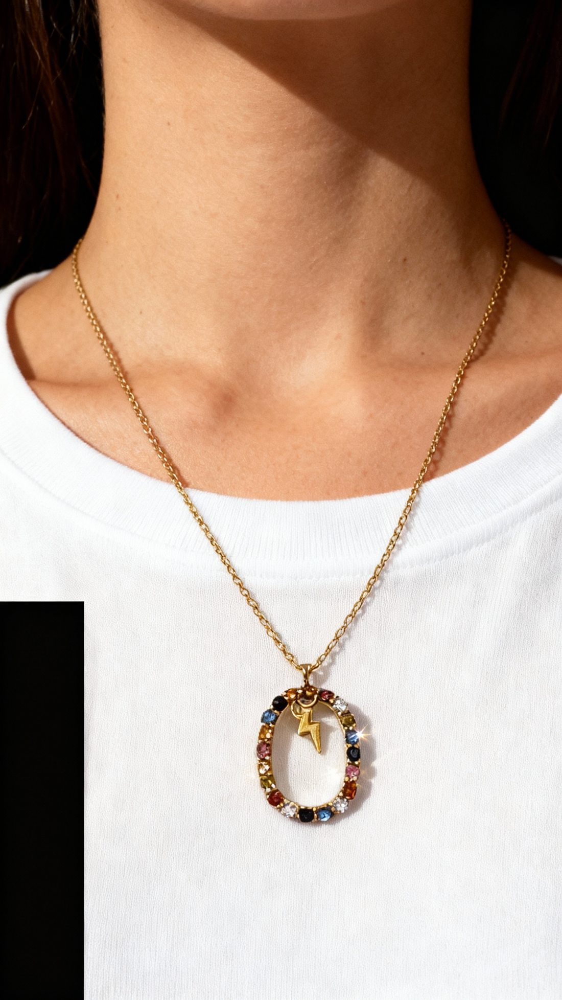 Fulmine – Collana multicolor con charm