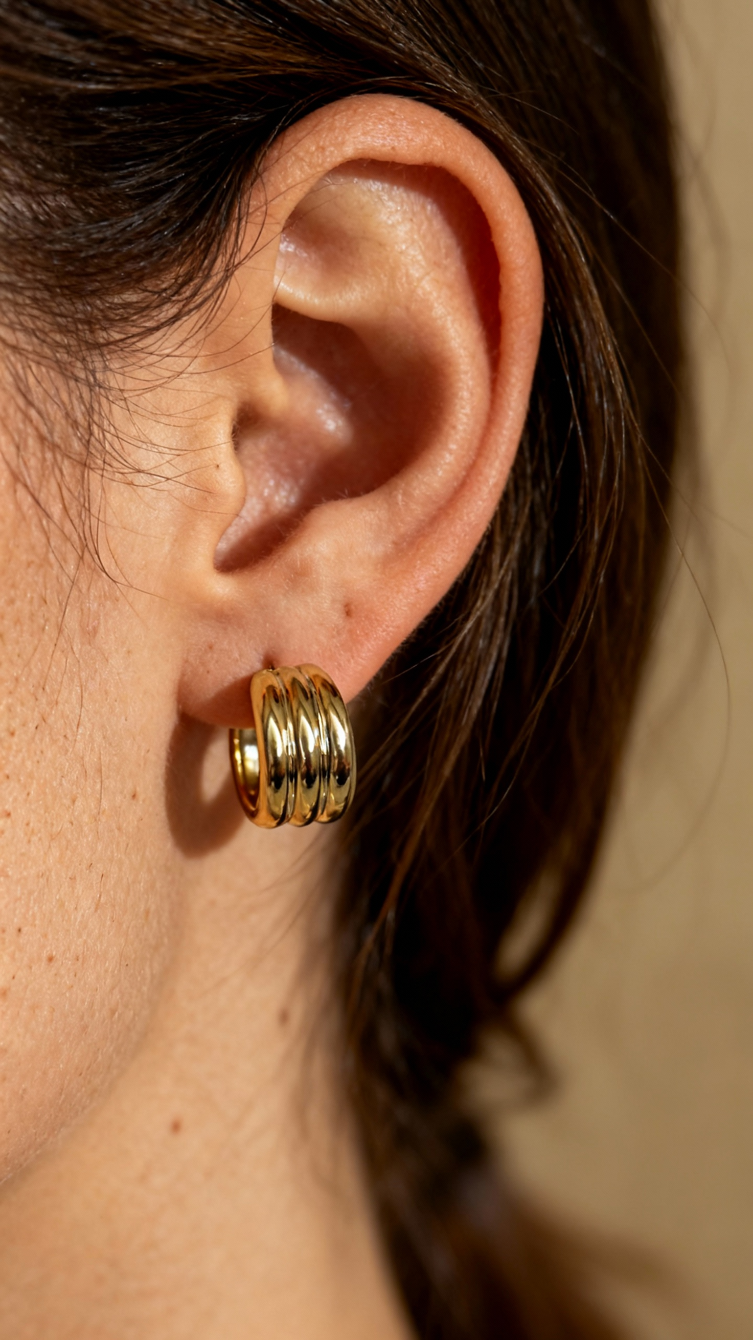 Cerchio perfetto – Orecchino gold